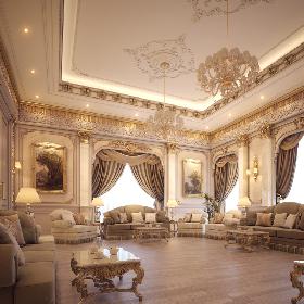 Luxury Living Room 3D